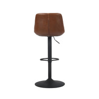 Set di 2 sgabelli da bar in similpelle regolabili, marrone