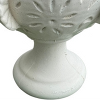 Pigna fiorissima cemento bianco 20 x 35 x h.50 cm arredo giardino esterni