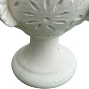 Pigna fiorissima cemento bianco 20 x 35 x h.50 cm arredo giardino esterni