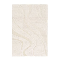 Tappy interno shaggy motivo con rilievo crema