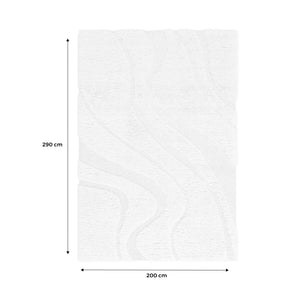 Tappy interno shaggy motivo con rilievo crema