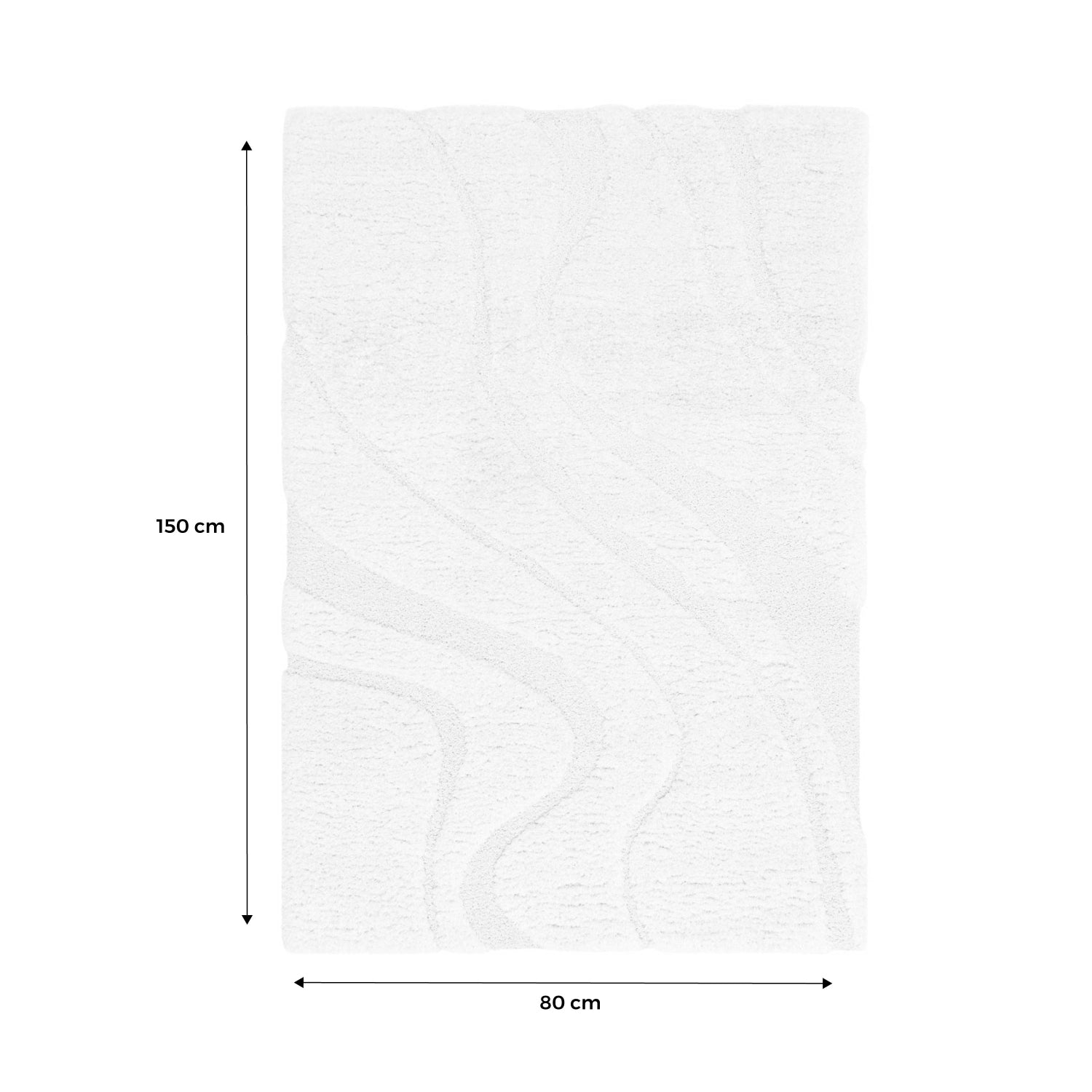 Tappy interno shaggy motivo con rilievo crema