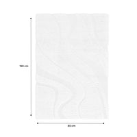 Tappy interno shaggy motivo con rilievo crema