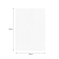 Tappeto interno con archi etnici, beige e crema