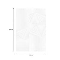 Tappeto interno con archi etnici, beige e crema