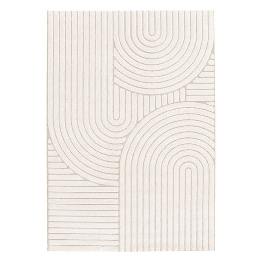 Tappeto interno con archi etnici, beige e crema