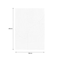 Tappeto interno con archi etnici, beige e crema