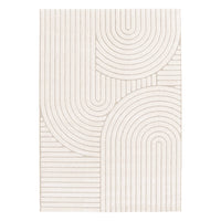 Tappeto interno con archi etnici, beige e crema