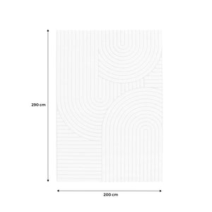 Tappeto interno con archi etnici, beige e crema