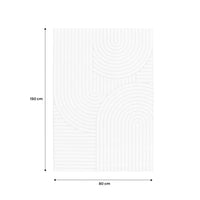 Tappeto interno con archi etnici, beige e crema