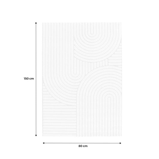 Tappeto interno con archi etnici, beige e crema