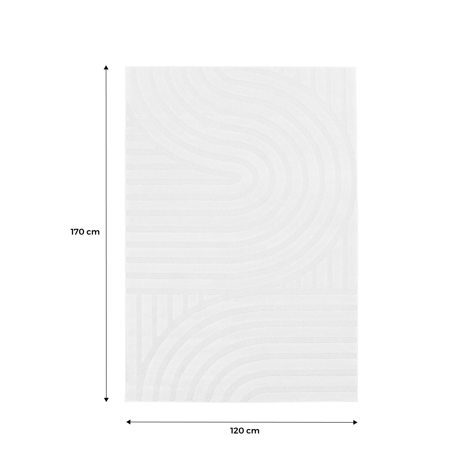 Tappeto interno con archi color crema