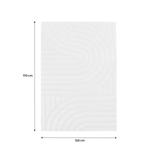 Tappeto interno con archi color crema