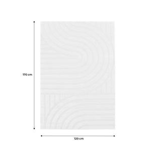 Tappeto interno con archi color crema