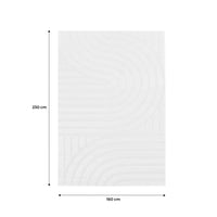 Tappeto interno con archi color crema