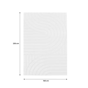 Tappeto interno con archi color crema