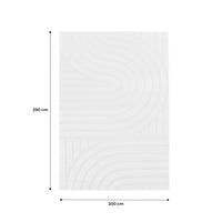 Tappeto interno con archi color crema