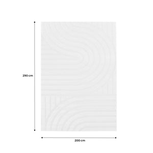 Tappeto interno con archi color crema