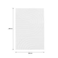 Tappeto interno con archi color crema