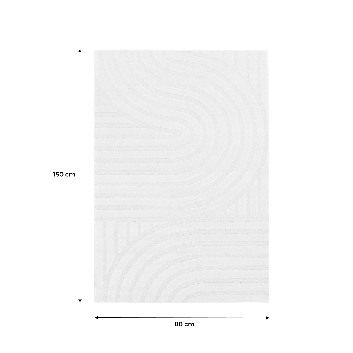 Tappeto interno con archi color crema