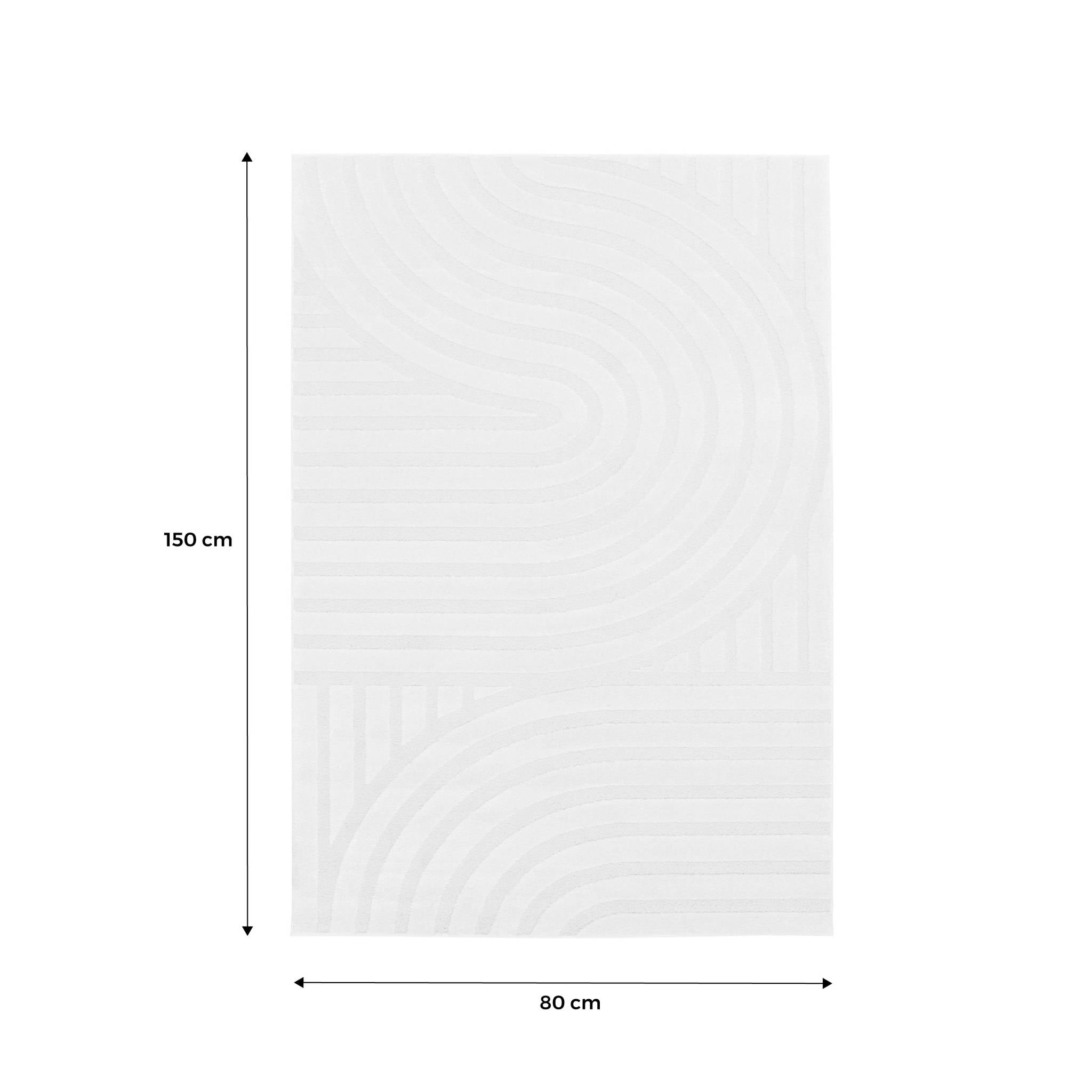 Tappeto interno con archi color crema