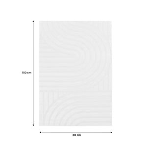 Tappeto interno con archi color crema