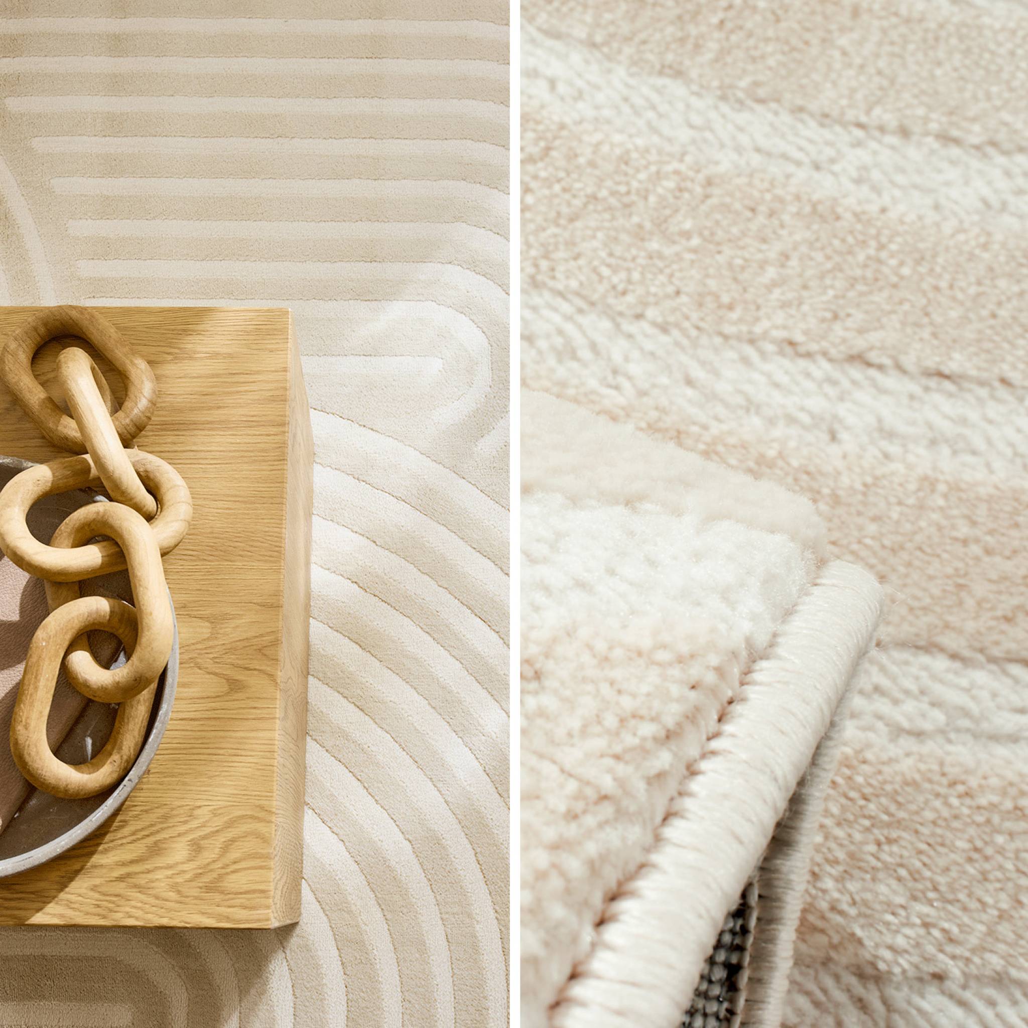 Tappeto interno motivo archi crema