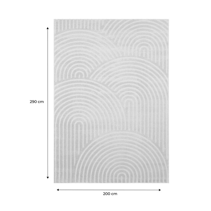 Tappeto interno motivo archi beige