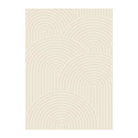 Tappeto interno motivo archi crema