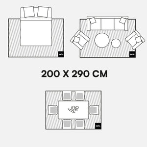 Tappeto interno motivo archi crema