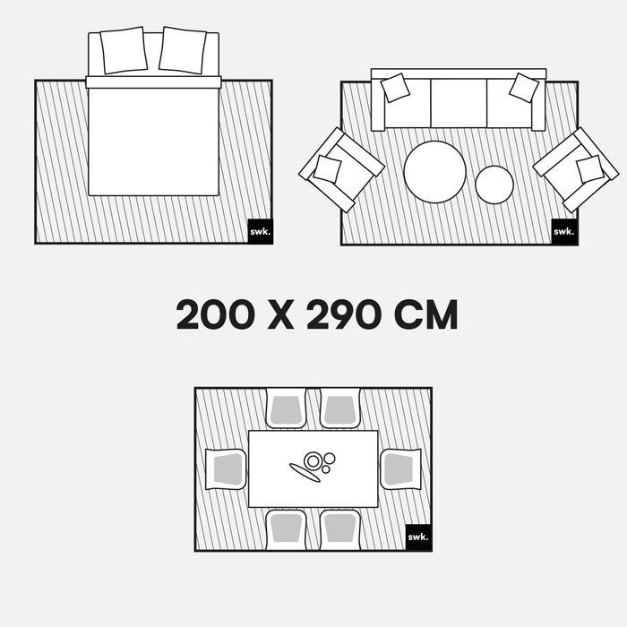 Tappeto interno motivo archi crema