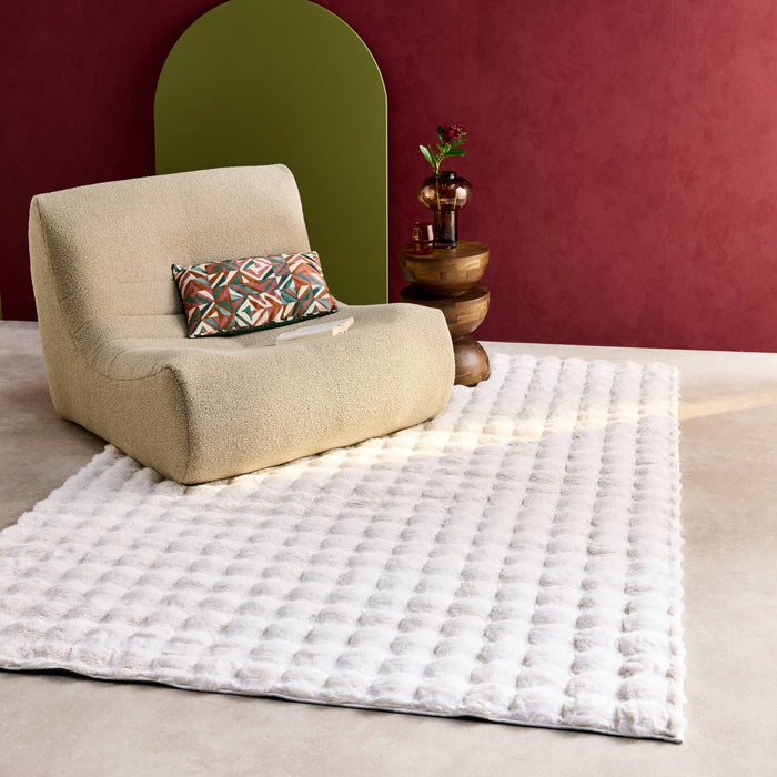 Tappeto da interno bubble bianco, bianco