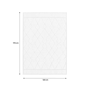 Tappeto interno con motivo etnico berbero, beige e crema