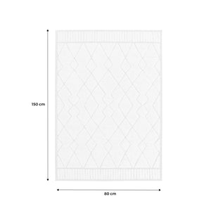 Tappeto interno con motivo etnico berbero, beige e crema