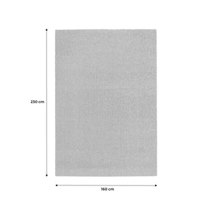 Tappeto per interni in velluto riccio color crema, 160 x 230 cm i