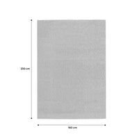 Tappeto per interni in velluto riccio color crema, 160 x 230 cm i