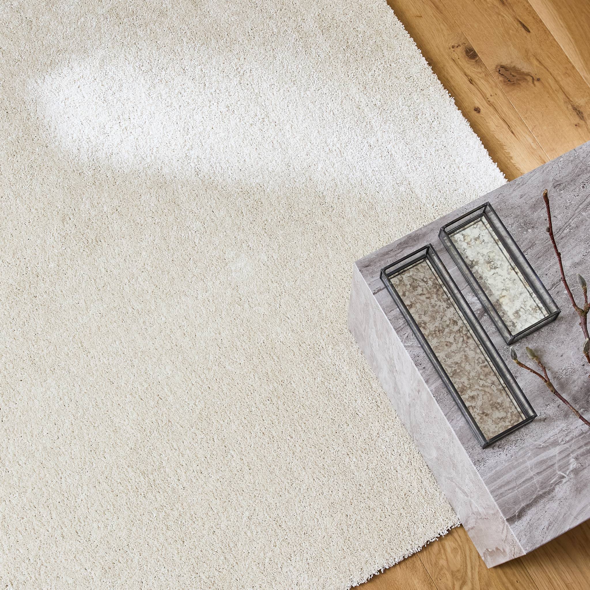 Tappeto per interni in velluto riccio crema, 120x170cm i sweeek