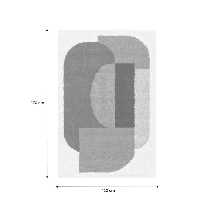 Tappeto shaggy per interni, motivo geometrico