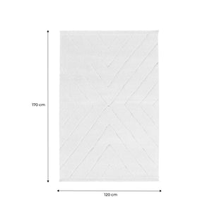 Tappeto interno tufted crema