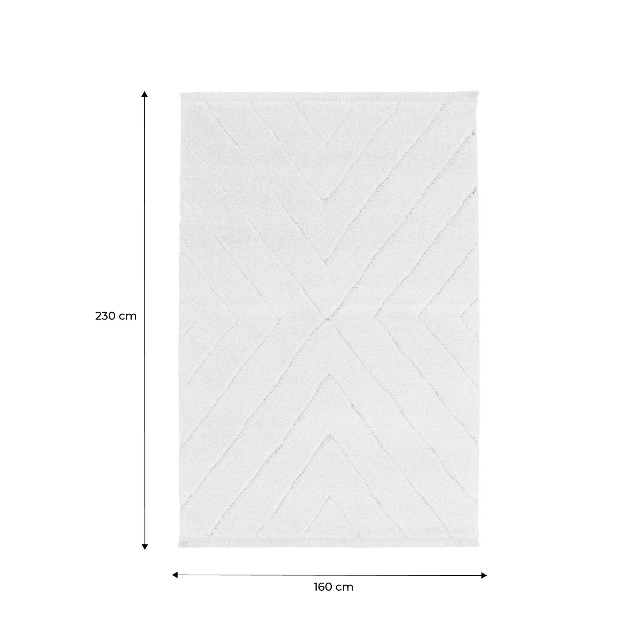 Tappeto interno tufted crema