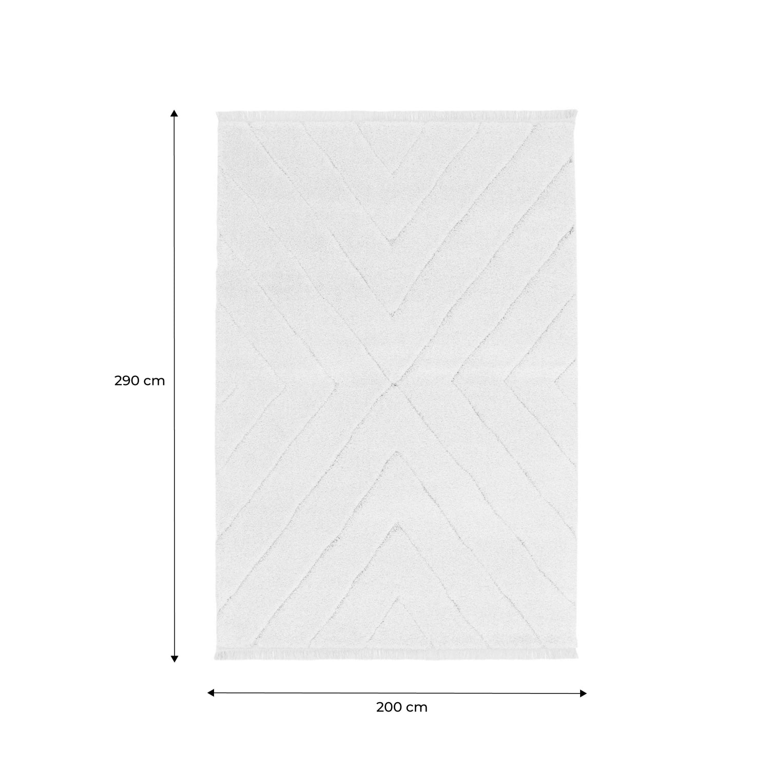 Tappeto interno tufted crema