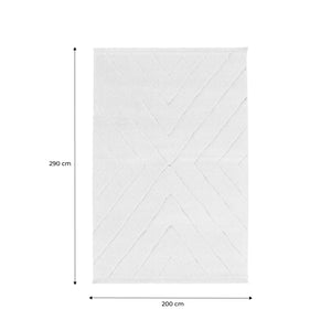 Tappeto interno tufted crema