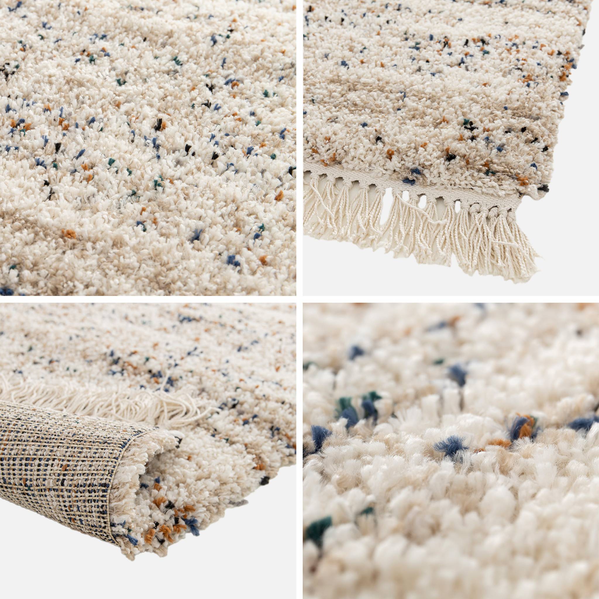 Tappeto per interni con motivo a chiazze, crema