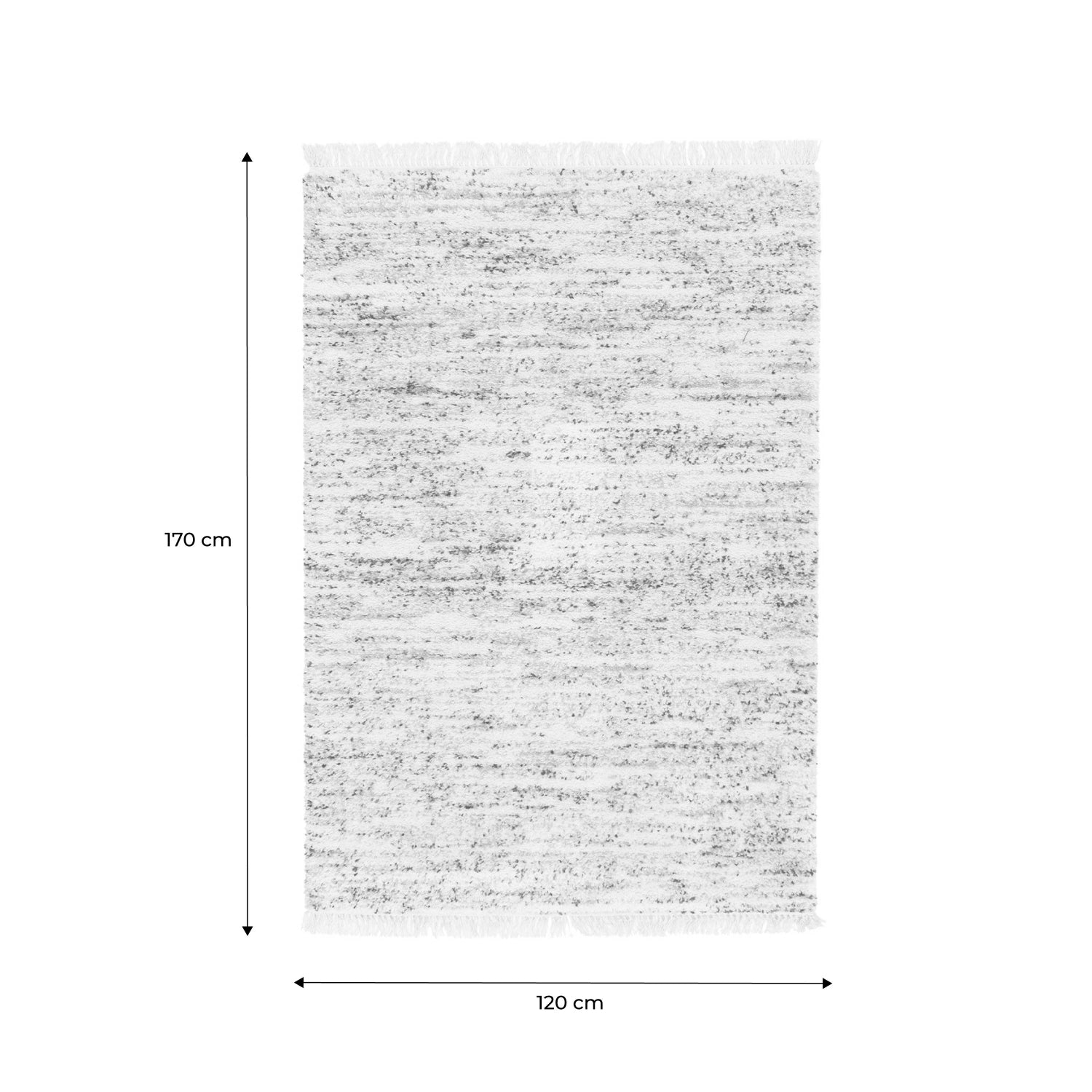 Tappeto per interni con motivo a chiazze, crema