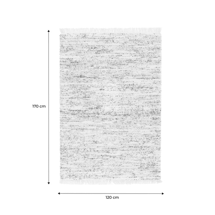 Tappeto per interni con motivo a chiazze, crema