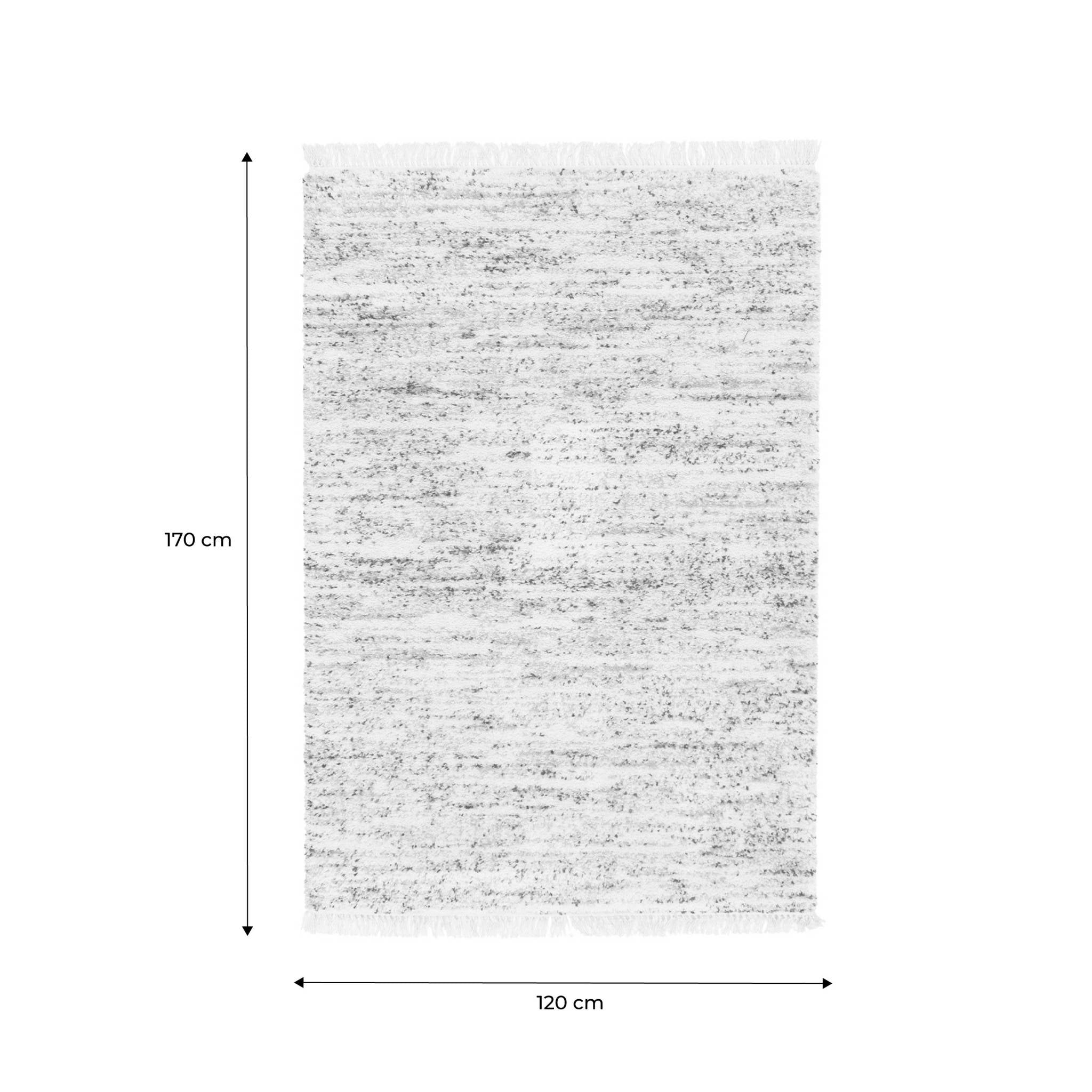 Tappeto per interni con motivo a chiazze, crema