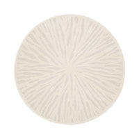 Tappeto interno rotondo crema, 160cm, crema