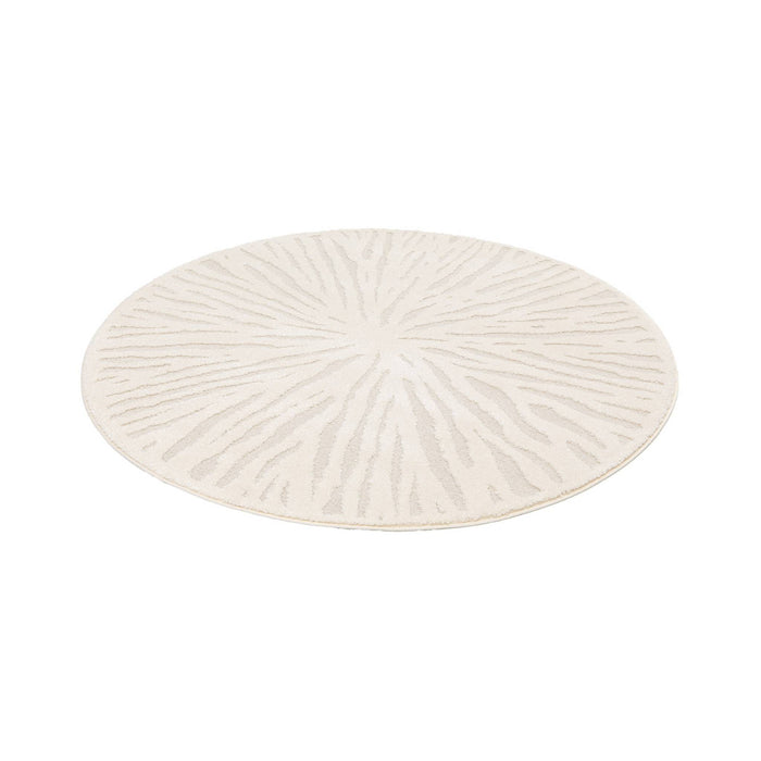 Tappeto interno rotondo crema, 160cm, crema