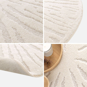 Tappeto interno rotondo crema, 160cm, crema