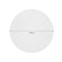Tappeto interno rotondo crema, 160cm, crema